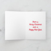 Carte de Noël drôle de blague de papa (Intérieur)