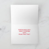Carte de Noël drôle de brebis Fleece Navidad (Intérieur)