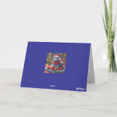 Carte de Noël drôle de chat bleu russe (Dos)