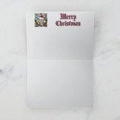 Carte de Noël drôle de chat bleu russe (Intérieur)