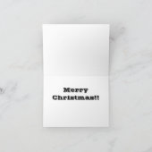 Carte de Noël drôle de chien (Intérieur)