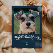 Carte de Noël drôle de chien Bah Humbug