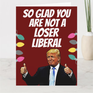 CARTE DE NOËL DRÔLE DE DONALD TRUMP