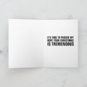 CARTE DE NOËL DRÔLE DE DONALD TRUMP (Intérieur)