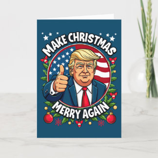 Carte de Noël drôle de Donald Trump