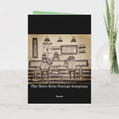 Carte de Noël drôle de lézard (Dos)