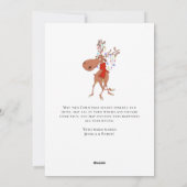 Carte de Noël drôle de renne Joyeux Noël (Dos)