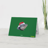 Carte de Noël drôle de requin (Dos)