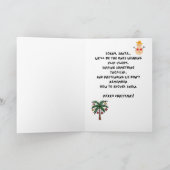 Carte de Noël drôle de Snowbird (Intérieur)