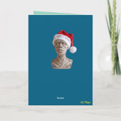 Carte de Noël drôle de Sphinx Claus (Dos)