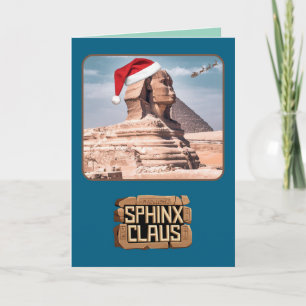 Carte de Noël drôle de Sphinx Claus