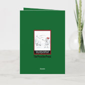 Carte de Noël drôle de stickman (Dos)
