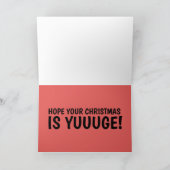 CARTE DE NOËL DRÔLE DE TRUMP (Intérieur)