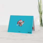 Carte de Noël drôle de Yorkie (Dos)