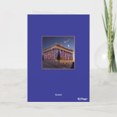 Carte de Noël drôle de Zeus Claus (Dos)