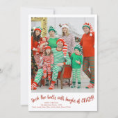 Carte de Noël drôle Deck The Halls (Devant)