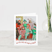 Carte de Noël drôle Deck The Halls (Devant)