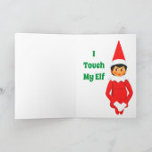 Carte de Noël drôle d'Elf (Intérieur)