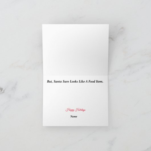 Carte de Noël drôle des douanes frontalières améri (Intérieur)