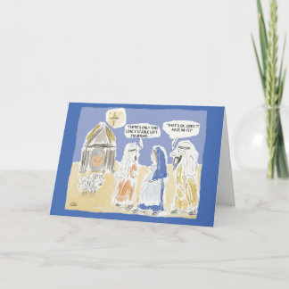 Carte de Noël drôle : "Est-ce qu'il a Wi-Fi?"