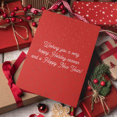 Carte de Noël drôle et joyeuse de chien mignon
