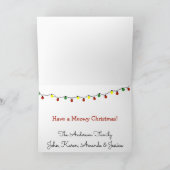 Carte de Noël drôle et mignonne de chat pour les f (Intérieur)