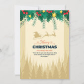 Carte de Noël drôle et mignonne pour les fêtes de (Dos)