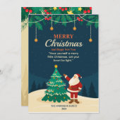 Carte de Noël drôle et mignonne pour les fêtes de (Devant / Derrière)