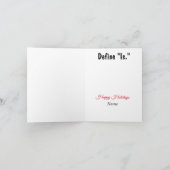 Carte de Noël drôle et politique "est" (Intérieur)