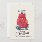 Carte de Noël drôle, frère drôle Noël (Devant)