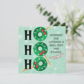 Carte de Noël drôle Ho Ho Ho  de Noël (Debout devant)
