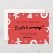 Carte de Noël drôle humoristique (Devant / Derrière)