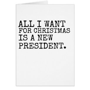Carte de Noël drôle - le nouveau Président cart