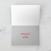 Carte de Noël drôle - Oups ! (Intérieur)