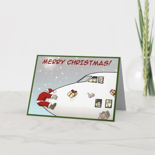 Carte de Noël drôle - Oups ! (Devant)