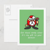 Carte de Noël drôle Père Noël grossier (Devant / Derrière)