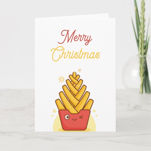 Carte de Noël drôle pliée (Devant)