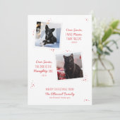 Carte de Noël drôle pour animal de compagnie (Debout devant)