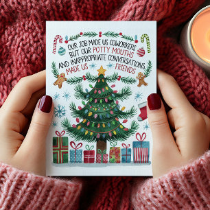Carte de Noël drôle pour collègue de travail