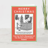 Carte de Noël drôle pour juristes et avocats avec (Devant)