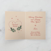 Carte de Noël drôle vintage MODIFIABLE (Intérieur)
