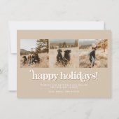 Carte de Noël du Boho de la photo rétrospective TR (Dos)