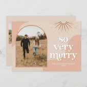 Carte de Noël du Boho de la photo rétrospective TR (Devant / Derrière)