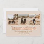 Carte de Noël du Boho de la photo rétrospective TR (Dos)