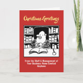 Carte de Noël du bureau fiscal ou du comptable (Devant)