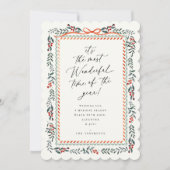 Carte de Noël du cadre de fête (Devant)