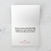 Carte de Noël du camion à foyer (Intérieur)