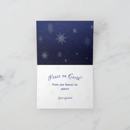 Carte de Noël du cardinal forestier enchanté (Intérieur)