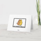 Carte de Noël du chat (Dos)