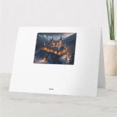 Carte de Noël du château d'hiver. (Dos)